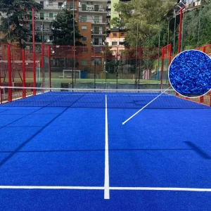 Top Quality Blue White Line Paddle Tennis Courts Artificial Grass PU Backing Anti UV 10m*20m Outdoor Padel Court Rug Grass
