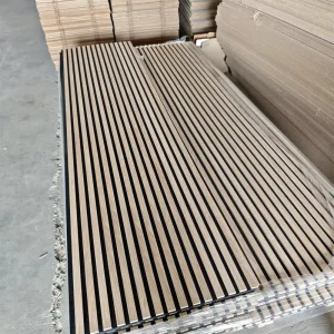 Top Quality Factory Price Akupanels Wood Veneer Wooden Slat Acoustic Panels for Walls Recording Studio