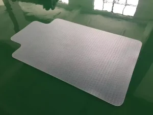 Transparent PVC Chair Mat, Non-Slip Eco-Friendly Floor Protector for Office Chairs and Hard Floors, Custom Size