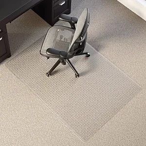Transparent PVC Office Chair Mat Heavy Duty Carpet Protector Commercial Clear Chair Floor Mat for Home Office Carpet Floor