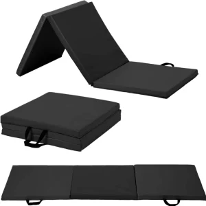 Tri-Fold Gymnastics Training Exercise Mat for Yoga Dance and Fitness Foldable Mat