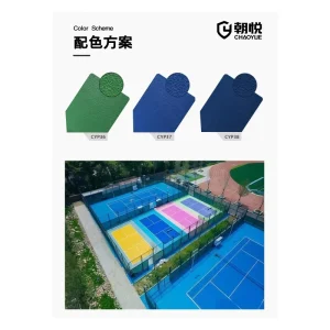Trusted Exporter Vibrant Color Pvc Pickleball Court Pavement Fade Resistant Uv Proof Layer Community Center Grade