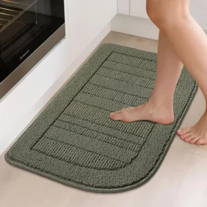 Tufted Anti Slip Stair Mat Absorbent Dirt Resistant Pet Mat Machine Washable Latex Backing Kitchen Rug