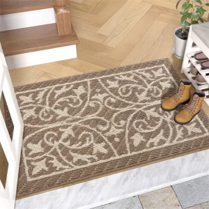 Tufted Loop-Pile Polypropylene Front Door Mat, Washable, Non-Slip, Dirt and Moisture Trapping, Indoor Use