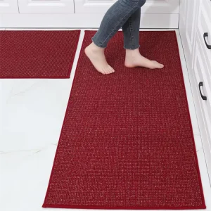 Tufted Water-Absorbent Large Non-Slip Washable Anti-Fatigue Polypropylene Kitchen Runner Rug
