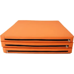 Tumbling Protective Crash 3 Artistic Gymnastics Floor Landing Large Customizable PU Leather Soft Folding Gym Mat