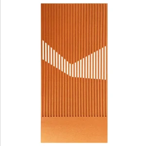 U Style Grooved Hollow Out Polyester Fiber Acoustic Felt Soundproof Panel
