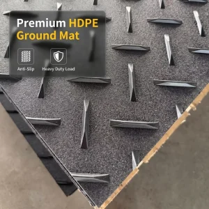 UHMWPE 4×8 Temporary Ground Protection Driveway Mat HDPE Track Road Floor with Connector PE Material