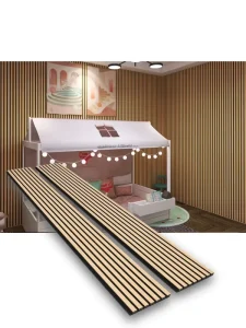US Warehouse Acoustic Wall Panel High Sound Absorption Easy Installation Low MOQ Decor Soundproof Board for Bedroom