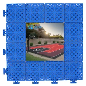 UV Protected Plastic Interlocking Sports Tiles Outdoor Pickleball Basketball Court Flooring Weather Resistant Slip Resistant