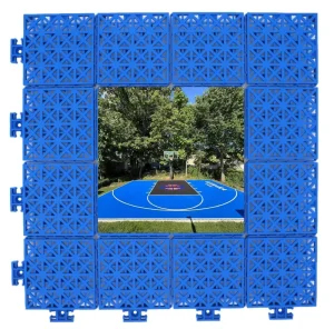 UV Protected Plastic Interlocking Sports Tiles Outdoor Pickleball Basketball Court Flooring Weather Resistant Slip Resistant