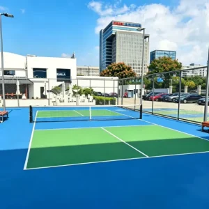 UV Resistant All-Weather Suspended Interlocking Tile for Pickleball and Basketball Courts