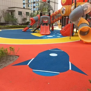UV Resistant EPDM Sports Surface Custom Shape EPDM Rubber Flooring