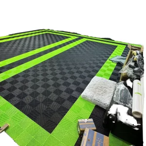UV-Resistant Heavy Duty Interlocking Modular PP Outdoor Car Showroom Patio Workshop Plastic Flooring Garage Floor Tiles