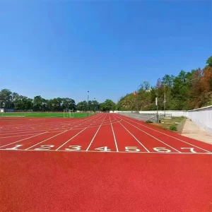 UV-Resistant Precast Plastic Athletic Running Track Prefabricated Portable Runway