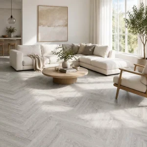 Ultra Dense Rigid Core Herringbone SPC Flooring 6mm Waterproof Click Lock SPC Vinyl Plank Decoration
