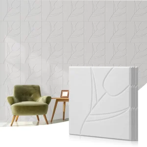 Unique Pattern Design White PET Felt 3D Acoustic Panel Adhesive Acoustic Panel Polyester Fiber Acoustic Panel for Walls and Door