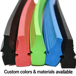 Universal NBR Rubber Squeegee Strip Flexible Floor Wiper Blade Refill Water Removal Seal for Mop Magic Broom Durable Household