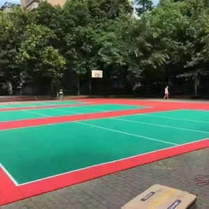 Used Outdoor Volleyball Sport Court Interlocking Hard Plastic Floor Covering Vinyl Flooring for Volleyball Court