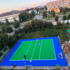 Very Durable PP Interlocking Volleyball Court Plastic Sport Court Flooring Tiles Outdoor Portable Floor Mat for Sports Club Gym