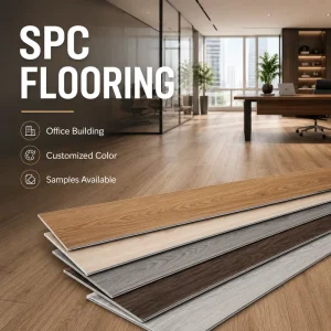 Vinyl Floor SPC Marble Tile Wear Layer UV Coating Scratch Resistant Surface Office Commercial OEM Manufacturer Exporter