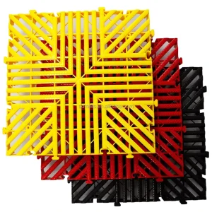 Vinyl Floor Tiles Anti-Slip Waterproof Interlocking Design for Indoor Car Wash Applications