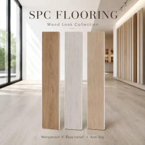 Vinyl Flooring Planks SPC Click Lock Waterproof Anti-Slip Surface for Hotel Apartment Projects Supplier