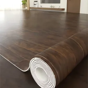Vinyl Flooring Roll With Scratch Resistance for Commercial Spaces
