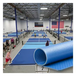 Vinyl Flooring Roll for Indoor Pickleball Court Portable Sports Flooring