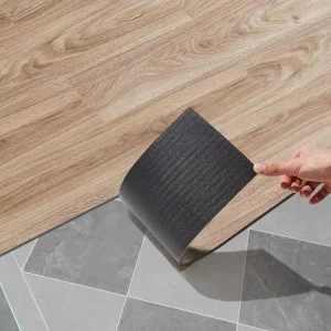 Vinyl LVT Flooring Self Adhesive Waterproof Anti Scratch Fireproof Eco Friendly Modern Design 1.8mm 2mm Thickness for Indoor Use