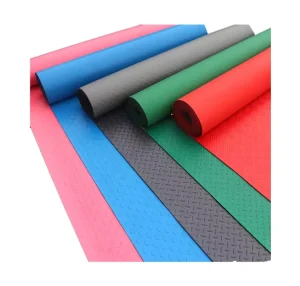 Vinyl PVC Eco friendly Material Waterproof Wear Resistant Simple Color Indoor Flooring Roll