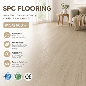 Vinyl Plank SPC Flooring Soundproof 7mm 8mm 14mm for Indoor