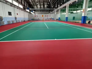 Vinyl Sports Flooring Roll 5mm for Gym Tennis Dance Court