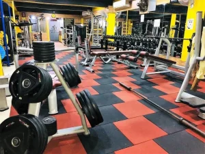Voiceless Rubber Flooring for Gym Easy to Install Tiles