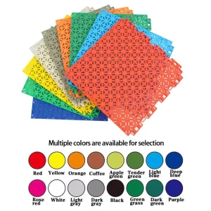 Volleyball Interlocking Sports Flooring Suspended PP Tiles with Anti-Slip Drainage for Backyard Driveway and Home Use
