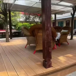 WPC Deck Plank Mothproof Anti Rot Wood Plastic Decking for Outdoor Use