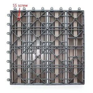 WPC Decking Tiles Stone Tiles Plastic Basement Flooring Decking Plastic Base for WPC DIY Decking