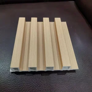 WPC Fluted Wall Panel Waterproof Wood Plastic Composite Acoustic Grille Panel for Interior Decoration