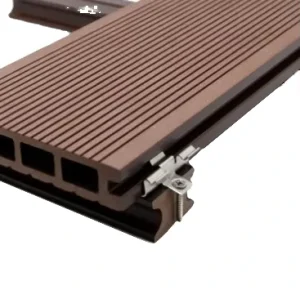WPC Garden Patio Composite Decking Board Square Outdoor Flooring Wood Plastic Tiles Brushed Factory Direct