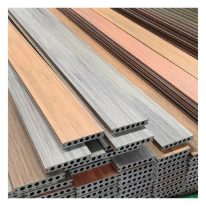 WPC Plastic Exterior Decking Floor Tiles, Outdoor, Click Installation