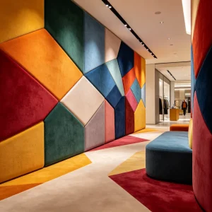 Wall Mounted Fabric Acoustic Panel Sound Absorbing Interior Solution for Office and Meeting Areas