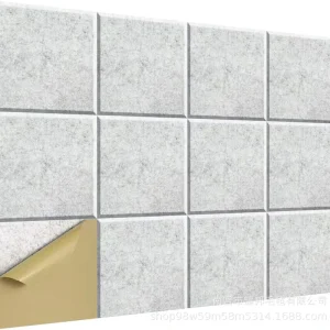 Wall Panel Modern Style Acoustic Wall Boards Sound Dampening Building Panels Fade Resistant for Office Partition Living Room