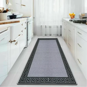 Washable Cushioned Non-Slip Long Hallway Runner Kitchen Floor Mat with Tufted Construction