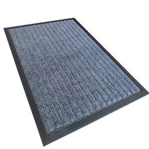 Washable Cushioned Striped Indoor Anti-Slip Floor Mat Polyester and Rubber for Home and Hotel Use