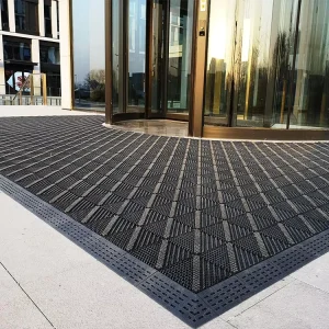 Washable Non-Slip Corrosion-Resistant 2.5cm Thick Outdoor PVC Floor Mat for Door
