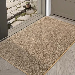 Washable Plain Tufted Indoor Door Mat 60x90cm Non-Slip Pet Friendly for Muddy Paws