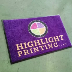 Washable Slip-Resistant Nylon Logo Mat