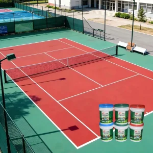 Water-Based Acrylic Court Surfacing Coating for Basketball, Tennis, and Multi-Sport Courts UV and Weather Resistant