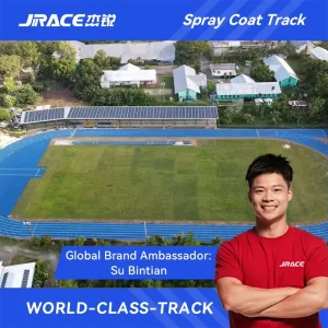 Water-Permeable Sports Track Breathable Athletic Running Surface with Quick Drainage System