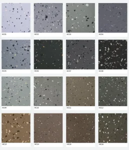 Water Resistant Anti Slip Eco Friendly Rubber Flooring 5 Year Warranty for Sports Venues Gyms Kitchens Workshops Bathrooms